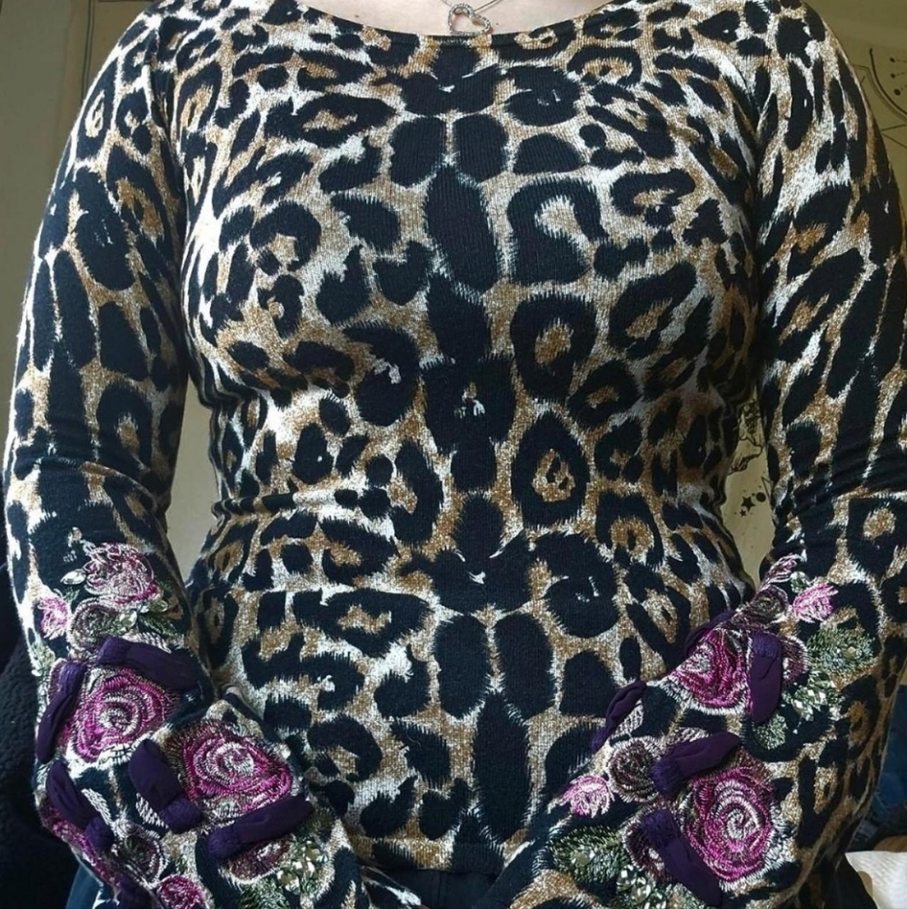 INC Leopard Print Top